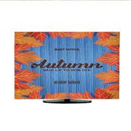 Miki Da Indoor TV CoverAutumn Sale Banner with Maple Leaves Frame and Trendy Autumn Brush Lettering Seasonal Fall Sale card65