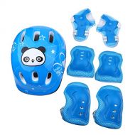 VGEBY 7Pcs Protective Gear Set, Bike Knee Elbow Pads Sports Protective Gear Safeguard for Kids Toddler Roller Skating Cycling