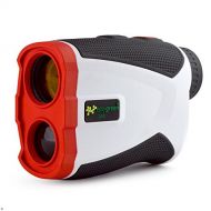 EasyGreen 1300 Golf Rangefinder - Pin Lock & Slope Compensation Technology (1,300 Yard Range), White