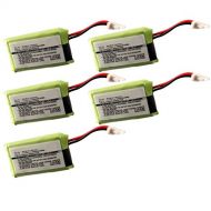 Exell Battery 5pcs Exell Li-Po Battery Replaces Plantronics Headsets 86180-01, 84479-01 Fits Plantronics CS540, CS540A, Savi CS540, Savi CS540A