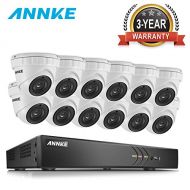 ANNKE 16CH 3MP Outdoor Security Camera System 4K DVR Recorder and (12) 1920x1536p CCTV Weatherproof Cameras with Metal Housing, NO HDD