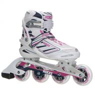 Roces Womens IZI Sporty Inline Fitness Skates, White-Blue-Pink. 400802 00002
