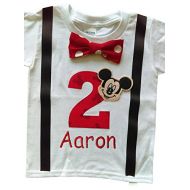 Perfect Pairz 2nd Birthday Shirt Boys Mickey Mouse Tee Personalized