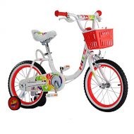 Childrens bicycle ZHIRONG White Pink 16 Inches Outdoor Outing