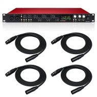 Focusrite Scarlett 18i20 USB Audio Interface with Pro Tools and 4 XLR Cables