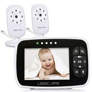 UBBCARE Video Baby Monitors with Camera 3.5 Large Screen Display Night Vision,ECO Mode,Two Way Talk Temperature Sensor Monitoring (Baby Monitor with Two Camera)