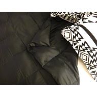Lifetime Sensory Solutions King Bed Weighted Blanket Black Sateen (25 Lb)