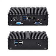 Qotom-Q150P-S08 Mini Micro Computer Dual Gigabit Ethernet RS232 RJ45 Support Windows and Linux Intel Celeron N3150 CPU (2G RAM + 64G SSD)