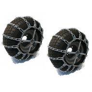 The ROP Shop 2 Link TIRE Chains & TENSIONERS 20x8x8 for Sears Craftsman Lawn Mower Tractor