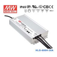 MEAN WELL Meanwell HLG-600H-30A Power Supply - 600W 30V 20A - IP65