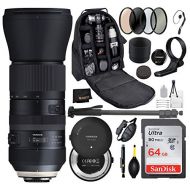 Tamron SP 150-600mm f/5-6.3 Di VC USD G2 for Nikon F Digital Cameras with Tamron Tap-in Console Bundle Package Deal Includes:4PC Filter Set + Pro Series Monopod + Backpack + More