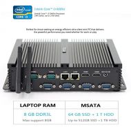 HYSTOU FMP04B Intel Core I3-5005U, Gaming Mini Pc, Mini Desktop Computer,Finless Mini Box PC,Power Interuption Recovery,Support Dual Display，OEM Windows 10 64-bit