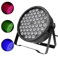 SevenStars LED Par Lighting 90W Round Flat,DMX RGB Wash Light for Bar, Disco,Party Club Events service, Theater, Concert Sound Activated,Master-slave, Auto Running