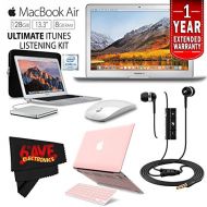 6Ave Apple 13.3 MacBook Air 128GB SSD #MQD32LL/A + iBenzer Basic Soft-Touch Series Plastic Hard Case & Keyboard Cover Apple MacBook Air 13-inch 13 (Pink) + Apple USB SuperDrive Bun