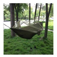 Homebed homebed Single & Double Hammock with Mosquito Net 440 Pounds Capacity Sturdy & Lightweight 210T Nylon for Outdoor Backpacking Camping Trip Hiking Indoor Garden Yard