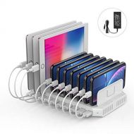 Unitek 10-Port USB Charging Station with QC Qualcomm Quick Charge for Multiple Devices, Smartphones, Tablets, Universal Charging Docking Stand Supports 5 iPads Charging Simultaneou