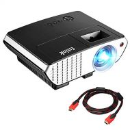 MLL Mini Projector Multimedia Video Projector 2000 Lumens Support 1080P with Optical Keystone USB/AV/HDMI/VGA Interface Ideal for Home Cinema