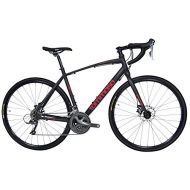 Tommaso Sentiero Shimano Claris Gravel Adventure Bike With Disc Brakes, Extra Wide Tires, Perfect For Road Or Dirt Trail Touring, Matte Black
