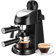 AICOOK Espresso Machine, Aicook 3.5Bar Espresso Coffee Maker, Espresso and Cappuccino Machine with Milk Frother, Espresso Maker with Steamer, Black