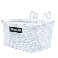 Kettler Handlebar Bike Basket Accessory, Front Mounted Handlebar Wire Storage Basket, Fits All Kettler Tricycles, White