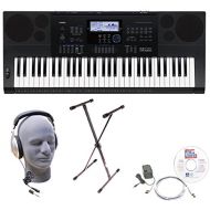 Casio CTK-6200 Educational Pack 61-Key Premium Keyboard Package with Headphones, Stand, Power Supply, 6-Foot USB Cable and eMedia Instructional Software