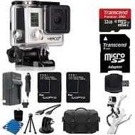 PHOTO4LESS GoPro HERO3+ Silver Edition Camera HD Camcorder With 2 Replacement Lithium Ion Batteries + Charger with Car Charger + Deluxe Carrying Case + Monopod + Micro HDMI Cable + 32GB SDHC