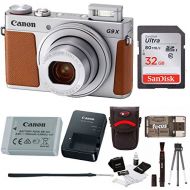 Canon Powershot G9 X Mark II Digital Camera (Silver) with 32GB Card and Bundle