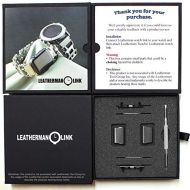 Link- watch adapter compatible with LEATHERMAN TREAD - Black (Lug size 18mm, Black, TREAD)