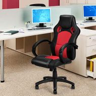 Lunanice lunanice High Back Executive Office Chair Red Race Car Style Swivel Gaming Chair Bucket Seat Funiture