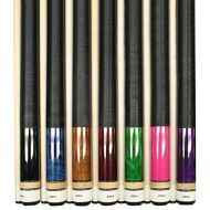 Aska Set of 7 L2 Billiard Pool Cues, 58 Hard Rock Canadian Maple, 13mm Hard Le Pro Tip, Mixed Weights, Black, Blue, Brown, Green, Red, Purple, Pink. Perfect Quality. Improve Your G