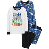 Carter%27s Carters Boys 4 Pc Pajama PJs Sleep Play Sleep Snug fit Cotton Football Sports