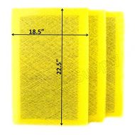 RAYAIR SUPPLY 20x25 MicroPower Guard Air Cleaner Replacement Filter Pads (3 Pack) Yellow