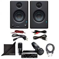Steinberg UR22 MKII RP Recording Pack w/PreSonus Eris E3.5 3.5 Monitoring Speakers (Pair), Axcessables Audio Cable and eStudioStar Polishing Cloth
