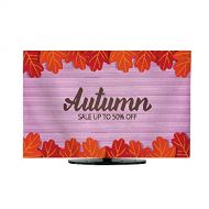 Miki Da Outdoor TV Cover Autumn Sale Banner with Oak Leaves Frame and Trendy Autumn Brush Lettering Seasonal Fall Sale Card L54 x W55