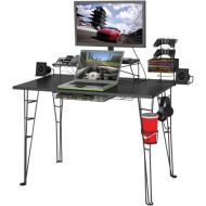 Atlantic Gaming Desk Multi Function - 32” TV Stand, Charging Station, Speaker, 5 Game, Controller & Headphone Storage