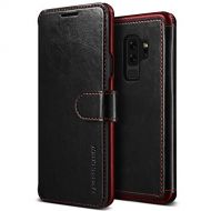 V VRS DESIGN Galaxy S9 Plus Case :: VRS :: Drop Protection Cover :: Classy Slim Leather Wallet:: ID Credit Card Slot Holder for Samsung Galaxy S9 Plus (Layered Dandy - Black)