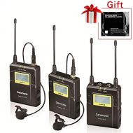 Saramonic UwMic9 96-Channel UHF Wireless Lavalier Microphone System Two Transmitters and One Receiver for DSLR & Camcorder Video