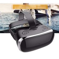 YDZSBYJ VR Headsets VR Glasses, WiFi Smart Headwear, 2D3D Virtual Reality, Panorama TheaterGame, Nine-axis Sensor, 3500mAh Rechargeable Battery, WhiteBlack (Color : Black)