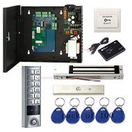 Mocei 1 Door Access Control Systems Waterproof Metal Keypad Reader Mag Lock Power Box