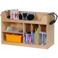 Steffy Wood Products, Inc. Steffy Wood Products Mobile Listening Center with Dividers