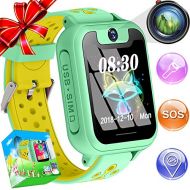 ICooLive Kids Smart Watch Phone GPS Tracker Boys Girls Childs Smartwatch Touch Screen SOS Two Way Call Camera Electronic Learning Toys Outdoor Sport Cellphone Wristwatch Christmas Birthday