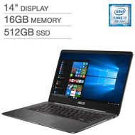 Asus ASUS ZenBook UX430UN UltraBook Laptop: 14 Matte NanoEdge FHD (1920x1080), 8th Gen Intel Core i7-8550U, 512GB SSD, 16GB RAM, NVIDIA MX150 Graphics, Backlit Keyboard, FingerPrint Rea