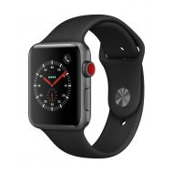 AppleWatch Series3 (GPS+Cellular, 42mm) - Space Gray Aluminium Case with Black Sport Band