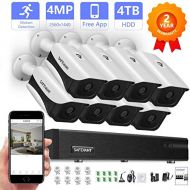 SAFEVANT Security Camera System Wired,Safevant 4MP DVR Security Camera System(2TB Hard Drive) with 8PCS 4MP Indoor&Outdoor Security Cameras with Night Vision,Plug and Play,No Monthly Fee