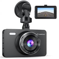 Dash Cam, Crosstour 1080P Car DVR Dashboard Camera Full HD with 3 LCD Screen 170°Wide Angle, WDR, G-Sensor, Loop Recording and Motion Detection (CR300)