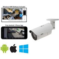 Zavio CB6330 Outdoor IR Motorized Bullet Camera, H. 265, 3MP, Smart IR, HD IP Bullet Camera, Weatherproof Network Surveillance Camera