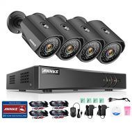 ANNKE 8-Channel 1080N HD Video Security System CCTV DVR without Hard Drive and 4 Indoor/Outdoor 1.3MP 960P Weatherproof Surveillance Security Camera System,Phone Access,Motion Dete