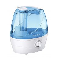 Homasy Cool Mist Humidifiers, Quiet Ultrasonic Humidifiers for Bedroom Baby, Easy to Clean Air Humidifier, Last Up to 24 Hours, Auto Shut-Off, Adjustable Mist Output