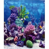 Leowefowa 8x10FT Underwater World Backdrop Aquarium Coral Fish Blue Sea Romantic Wallpaper Wedding Travel Vinyl Photography Background Kids Children Adults Photo Studio Props