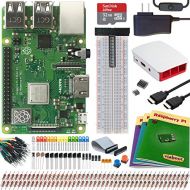 Viaboot Raspberry Pi 3 B+ Ultimate Kit  Official 32GB MicroSD Card, Official Raspberry Pi Foundation Red/White Case Edition